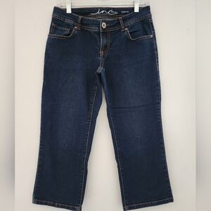 INC Denim Capri Curvy Fit Blue  Denims Jeans Mid Rise Women's size 4